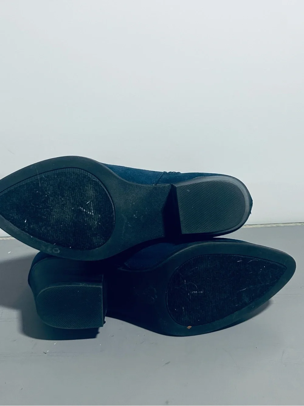 Carlos by Carlos Santana Navy Suede Layne Embroidered Wedge Booties